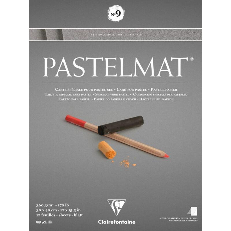Pastelmat bloc collé 12F 30x40cm 360g n°9