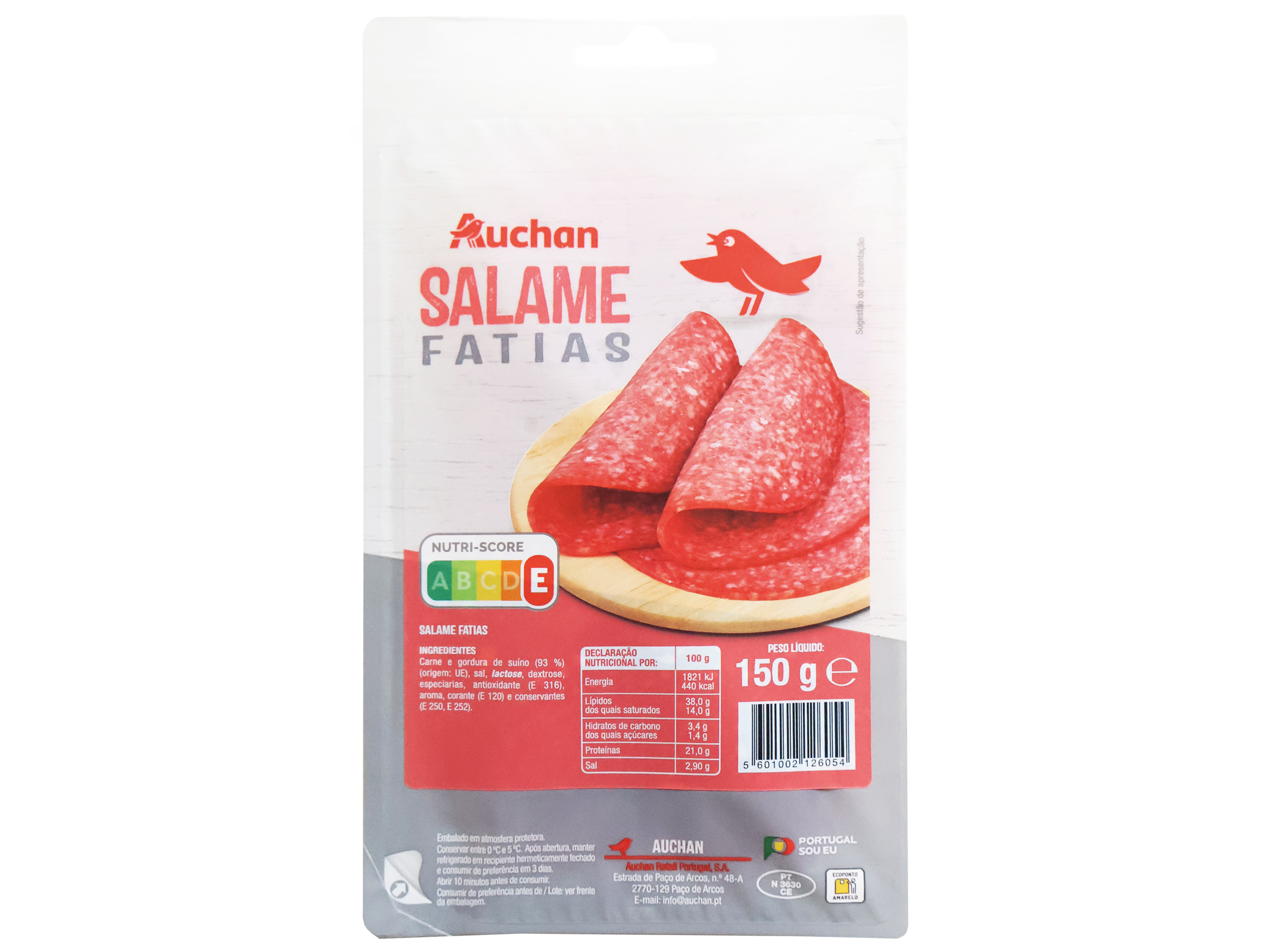 SALAME AUCHAN FATIAS 150G