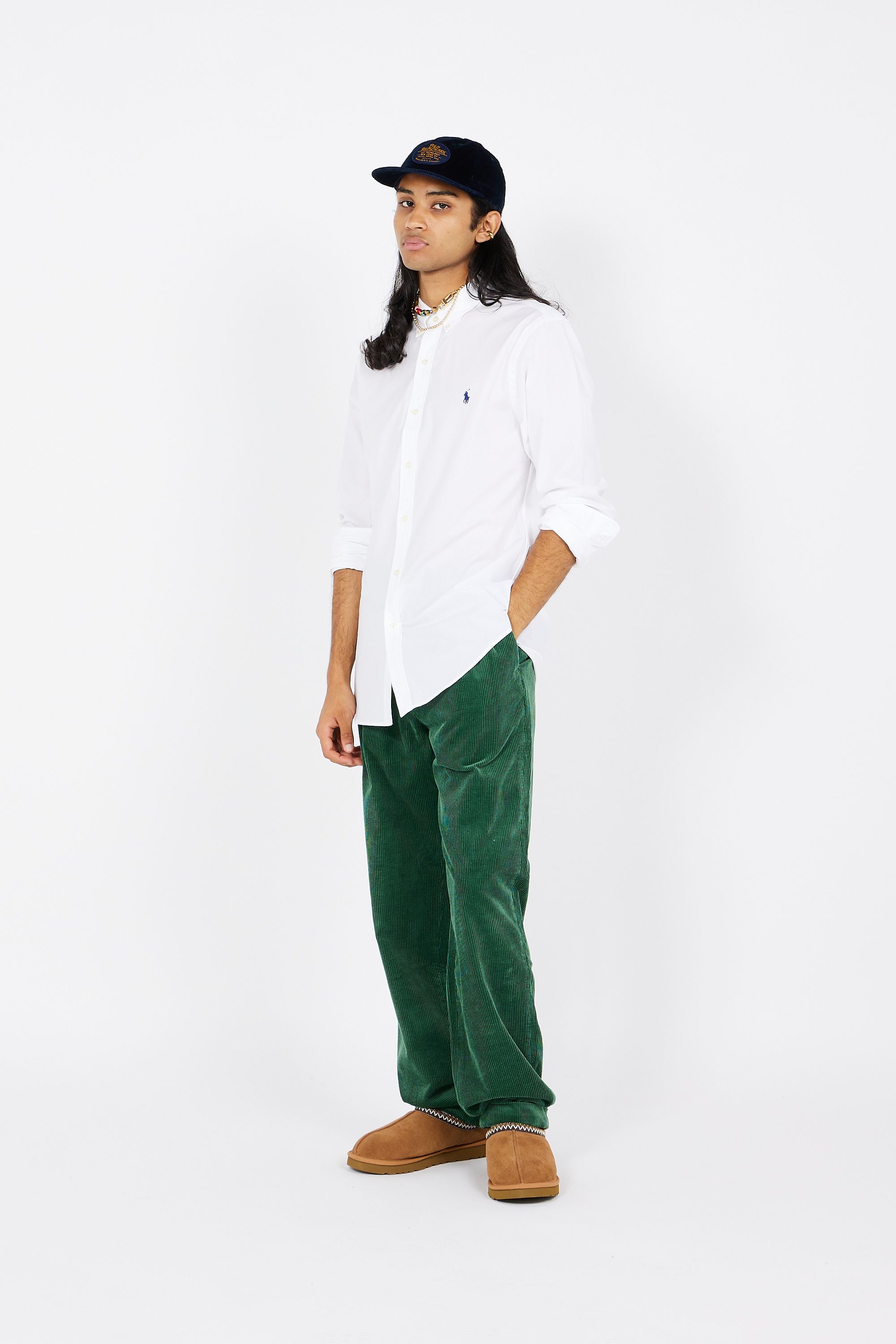 POLO RALPH LAUREN Chemise  Slim Fit Stretch Poplin Shirt Blanc