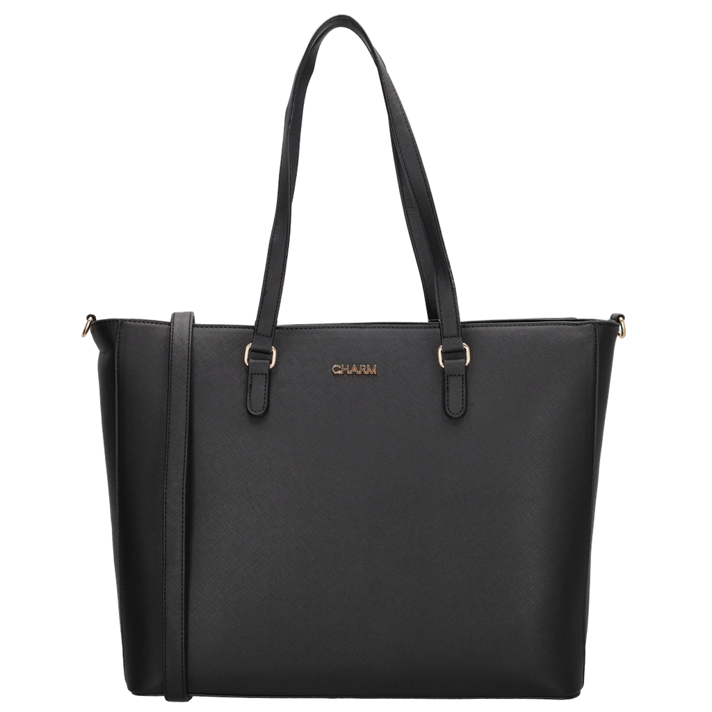 Charm London Birmingham Shopper 15,6 Inch Zwart