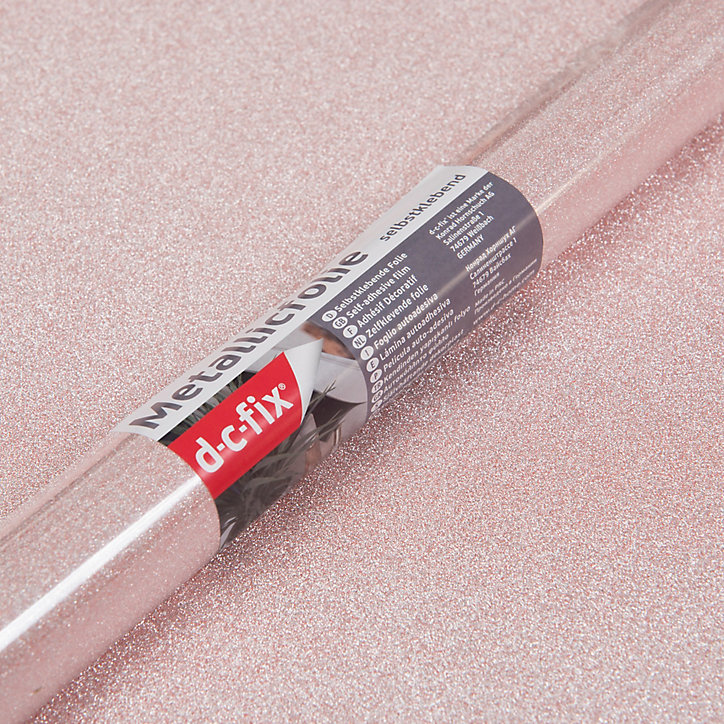 Adhésif décoratif d-c-fix® métal pailleté rose 2m x 0.675m