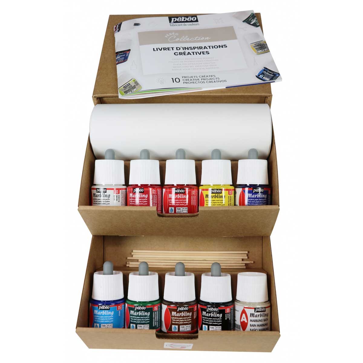 Pebeo Collection Marbling Set : 10x45ml