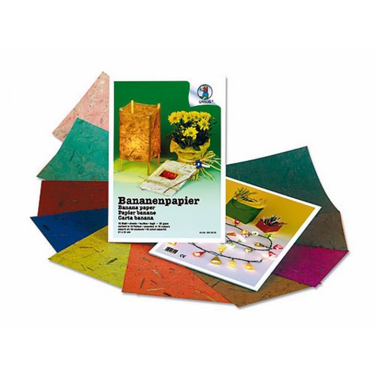 Bastelmappe Bananenpapier