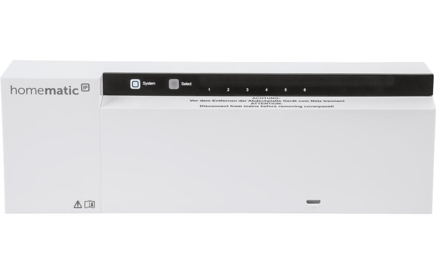 Smart Home Wired Fussbodenheizungsaktor 6-fach, 230 V<br>Steuerung der Fussbodenheizung im Homematic IP Wired System – HmIPW-FAL230-C6