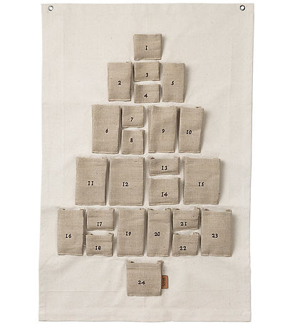 ferm Living Weihnachtskalender - Kiefer - Mini - Natural