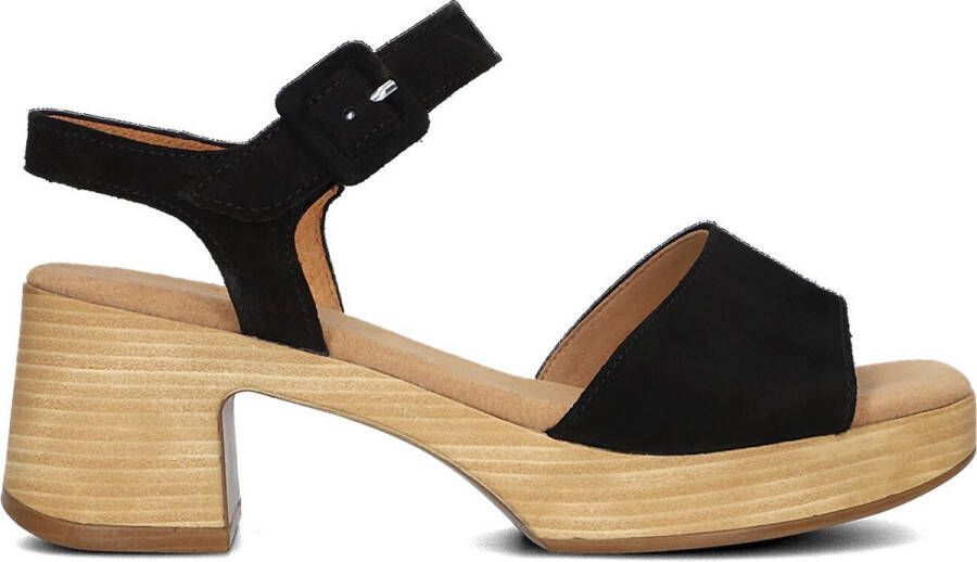 GABOR Sandalen Dames 721.1.0 Maat: 37 Materiaal: Suède Kleur: Zwart
