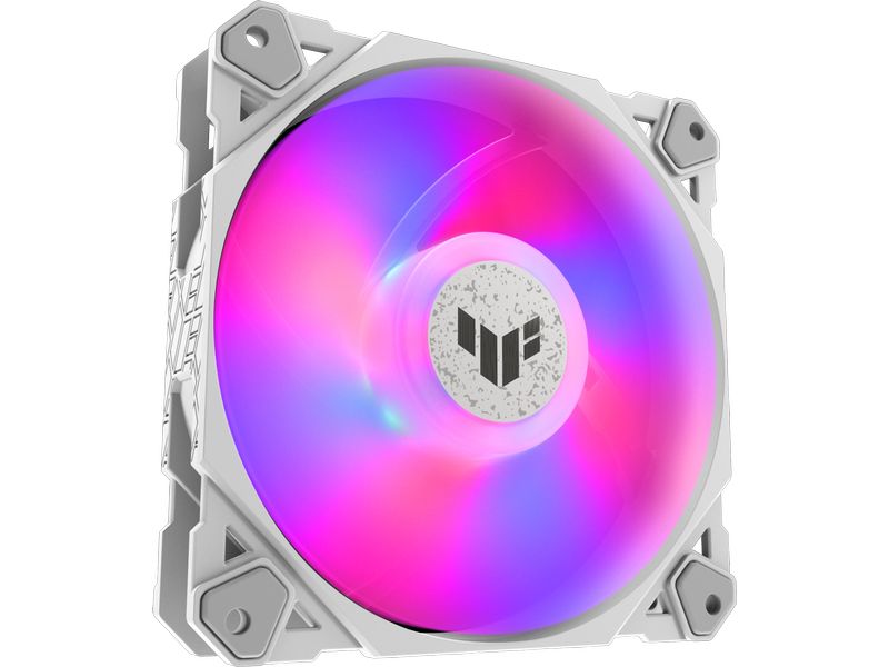 ASUS PC-Lüfter TUF GAMING TF120 ARGB Weiss Hochleistungs-120mm ARGB-Lüfter mit PWM-Steuerung