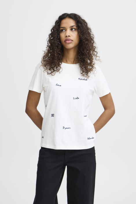 Ichi ecru dames t-shirt