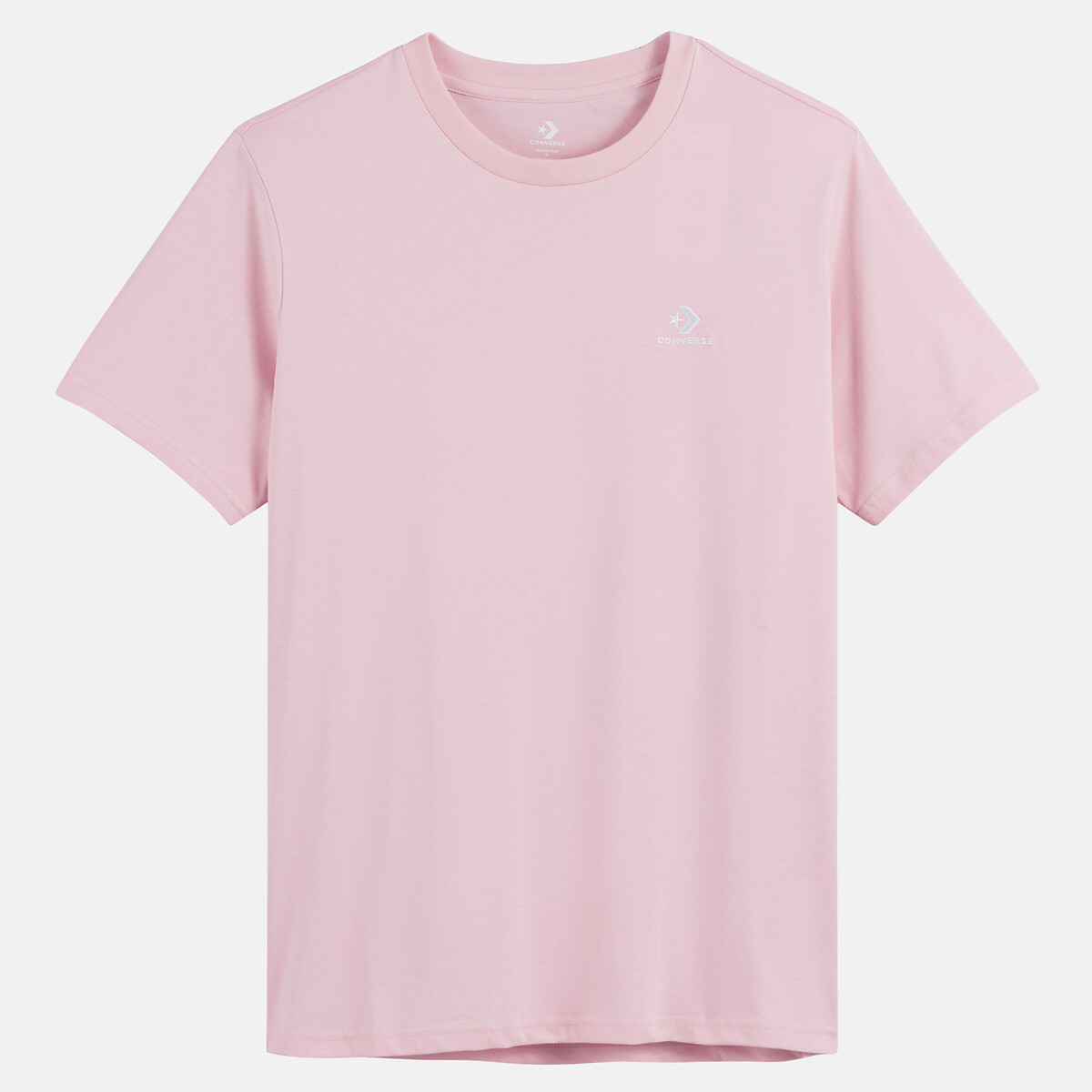 CONVERSE<br>Camiseta unissex, manga curta, com estampa de estrela e chevron