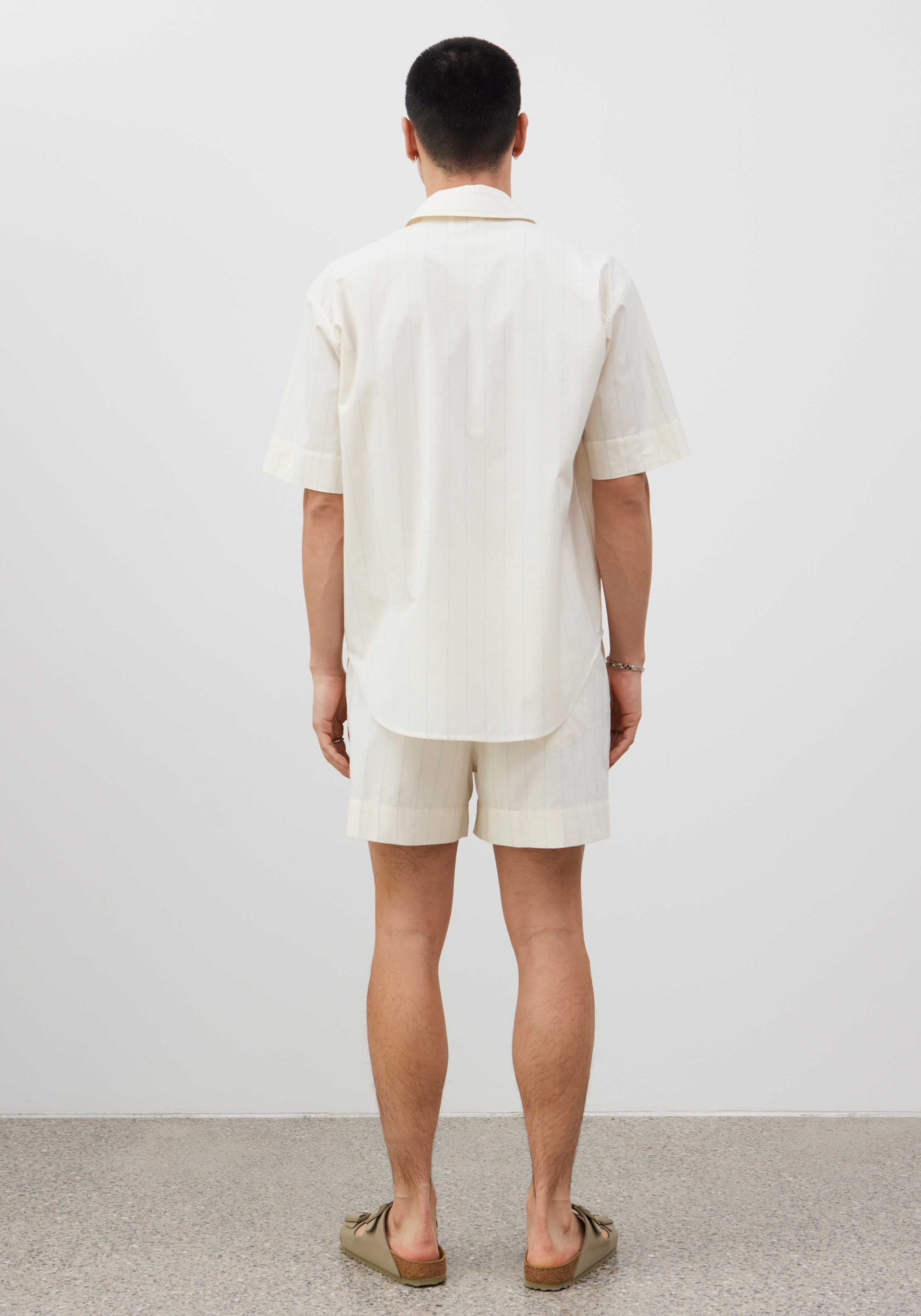 Lavie Kurzarmhemd John Striped Undyed/Sky