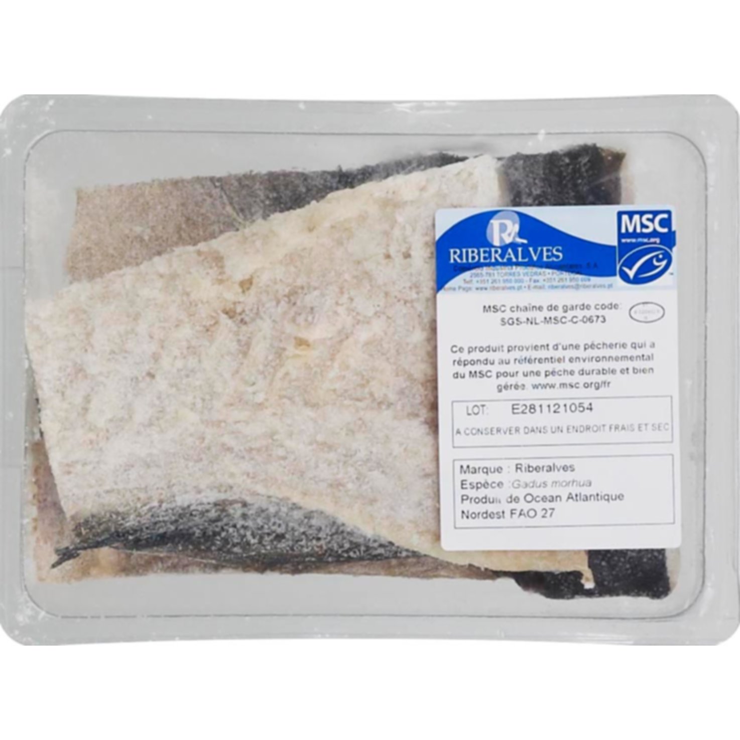 Bacalao MSC 750g