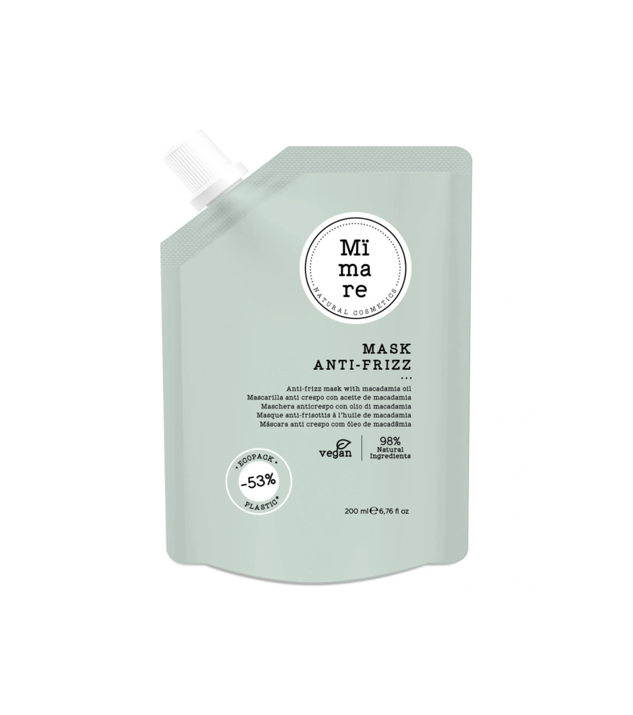 Mimare - Máscara anti-frizz com óleo de macadâmia