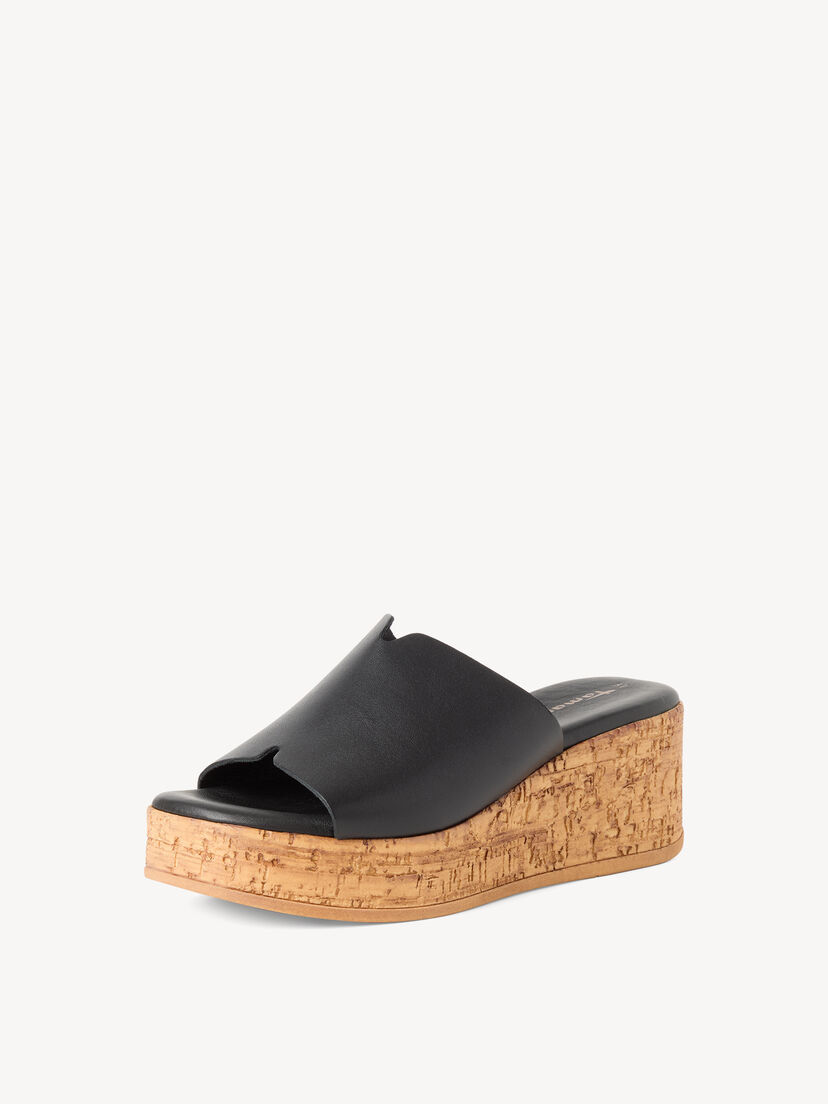 Leren Slipper - zwart