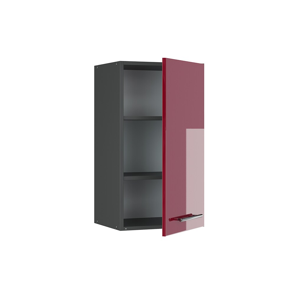 VICCO Hängeschrank 40 cm Bordeaux Hochglanz Küchenschrank Hängeschrank Küchenzeile Fame-Line