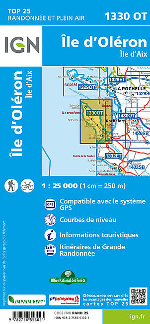 IGN - TOP 25 1330 OT ILE D OLERON 1 25 000
