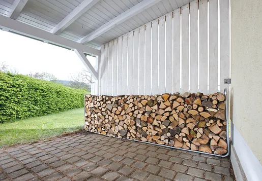 wolfcraft GmbH 5125000, Brændeholder, Plast, Stål, Grå, 1,6 m³, 25 - 50 cm, 1766 mm