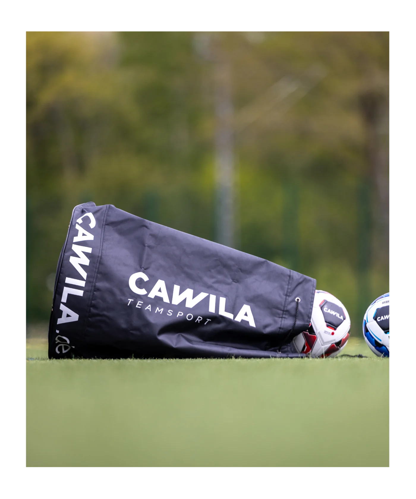 Cawila Ballsack 12 Fussbälle Schwarz