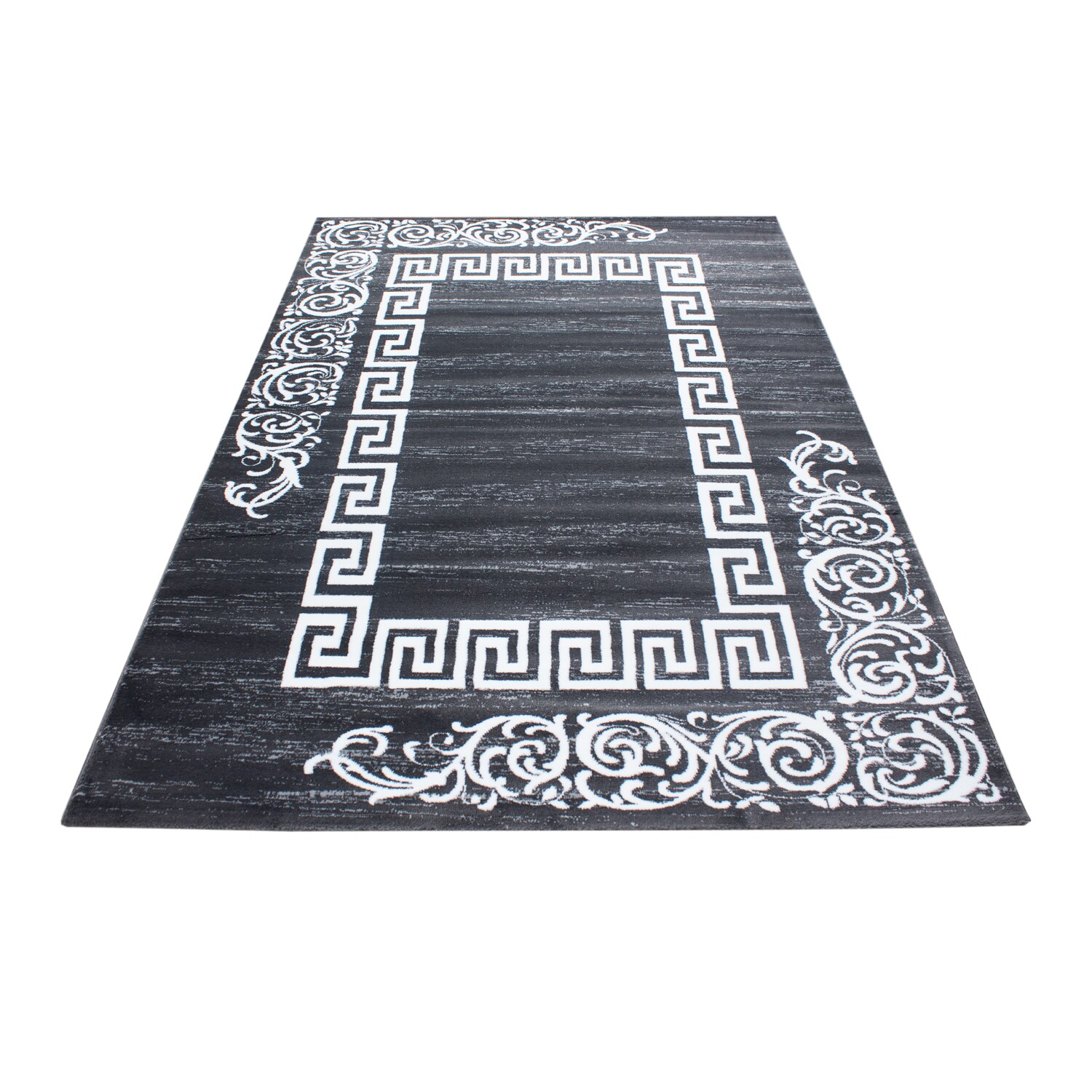 Teppich modern Designer Wohnzimmer Abstrakt Muster Grau oder Schwarz