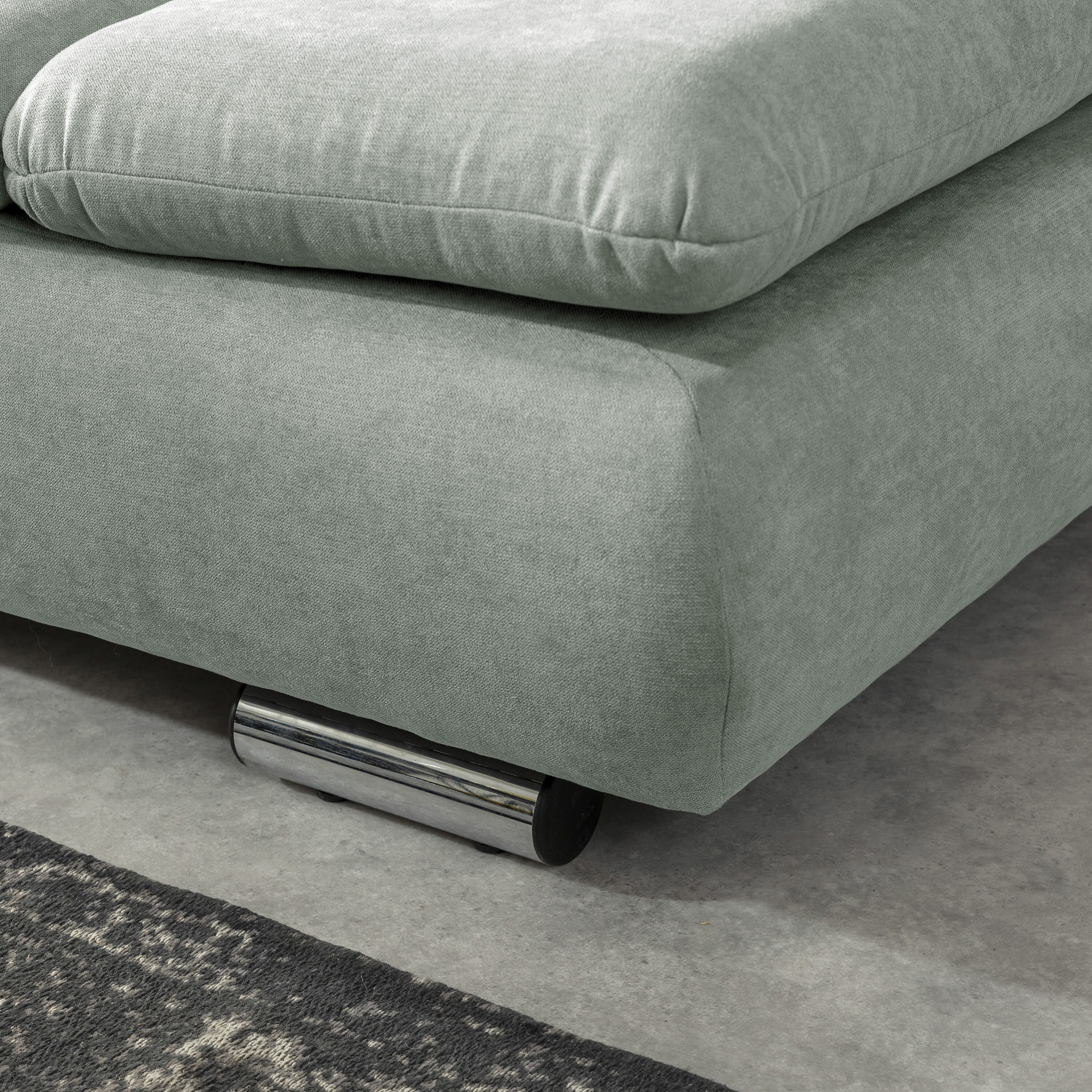 Max Winzer Terrence Ecksofa links mit Sofa 2,5-Sitzer rechts hellgrün