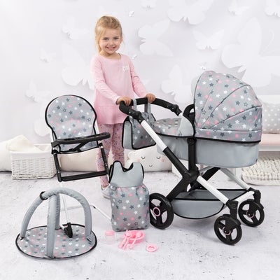 Bayer Design Combi Dukkevogn Xeo Sett, Grey