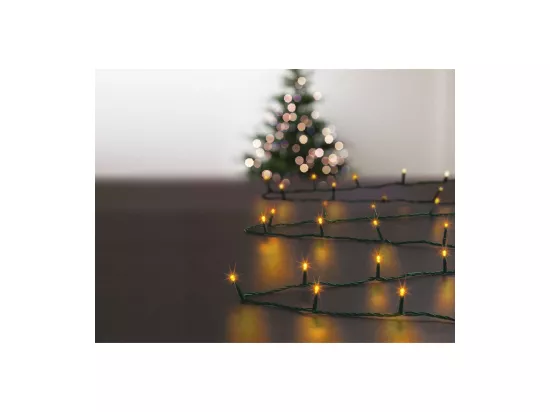 Guirlande Lumineuse Extérieur 12 m 120 LED Blanc chaud 8 jeux de lumière