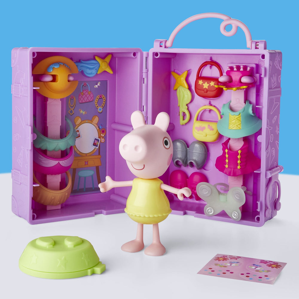 Køb Peppa Pig Klæd-ud Garderobe & Gurli 15cm