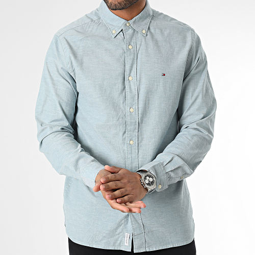 Chemise Manches Longues 9968 Vert Chiné