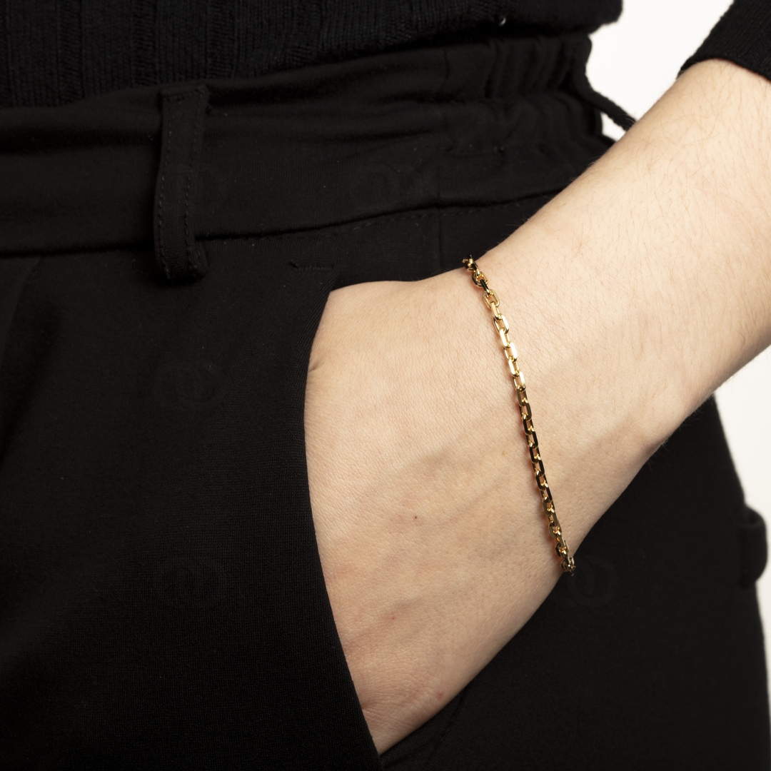 Ankerarmband 750/18 K Gelbgold 3.0mm 19cm