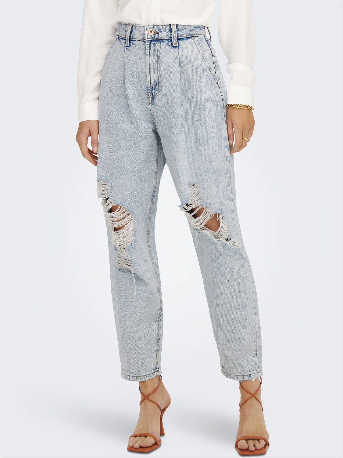 ONLVERNA Ballon Schnitt Jeans Light Blue Denim