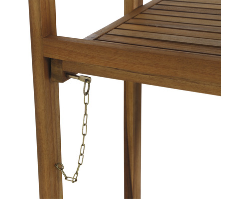 Siena Garden 2-zits balkonset bestaande uit: 2 stoelen, tafel, naturel hout