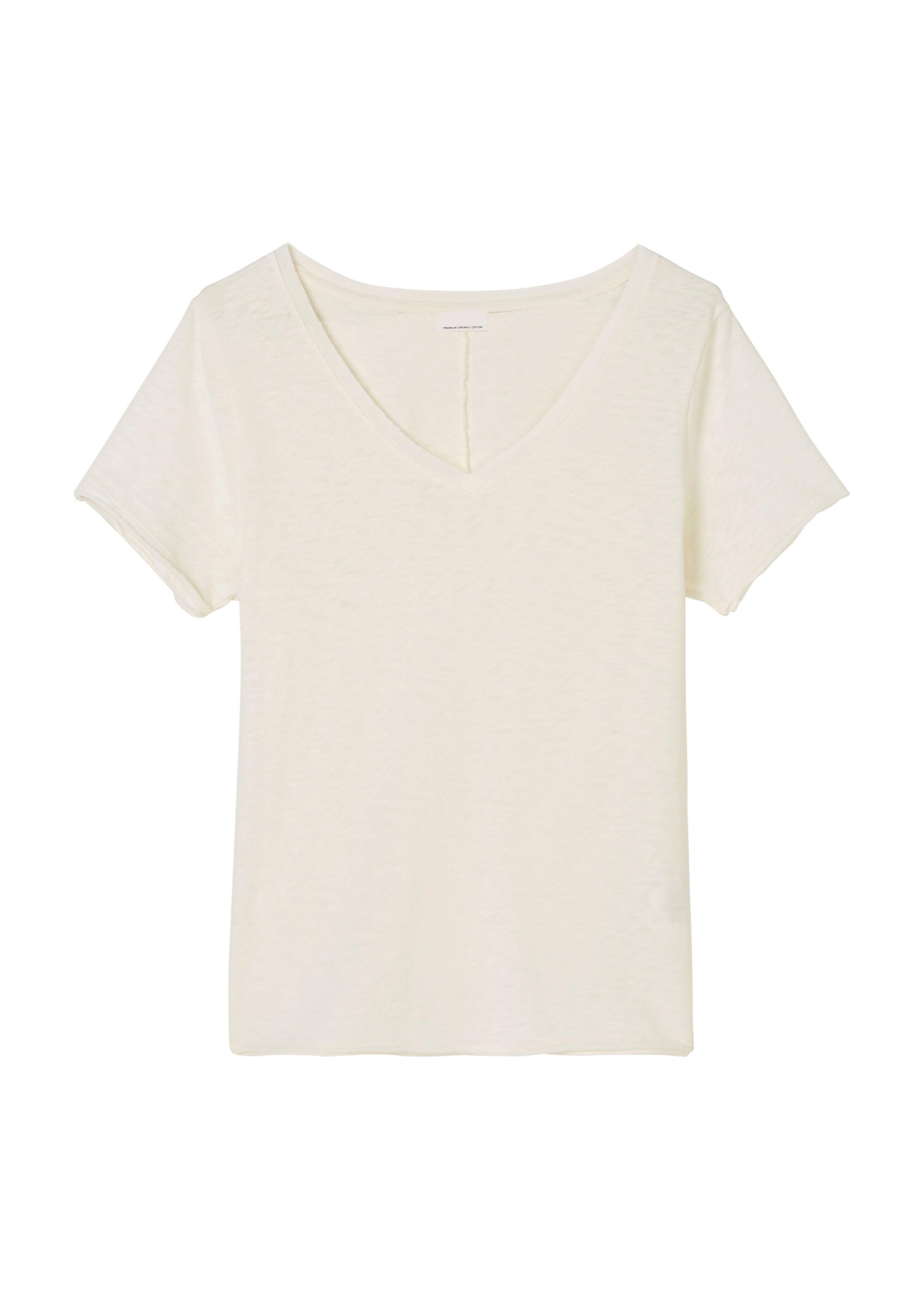 V-Neck-T-Shirt regular Organic-Slub-Cotton