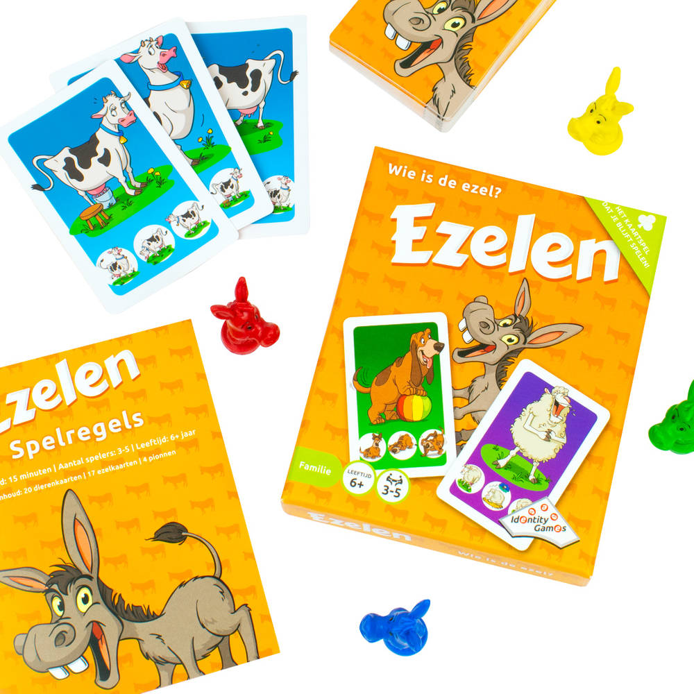Ezelen: wie is de ezel? kaartspel