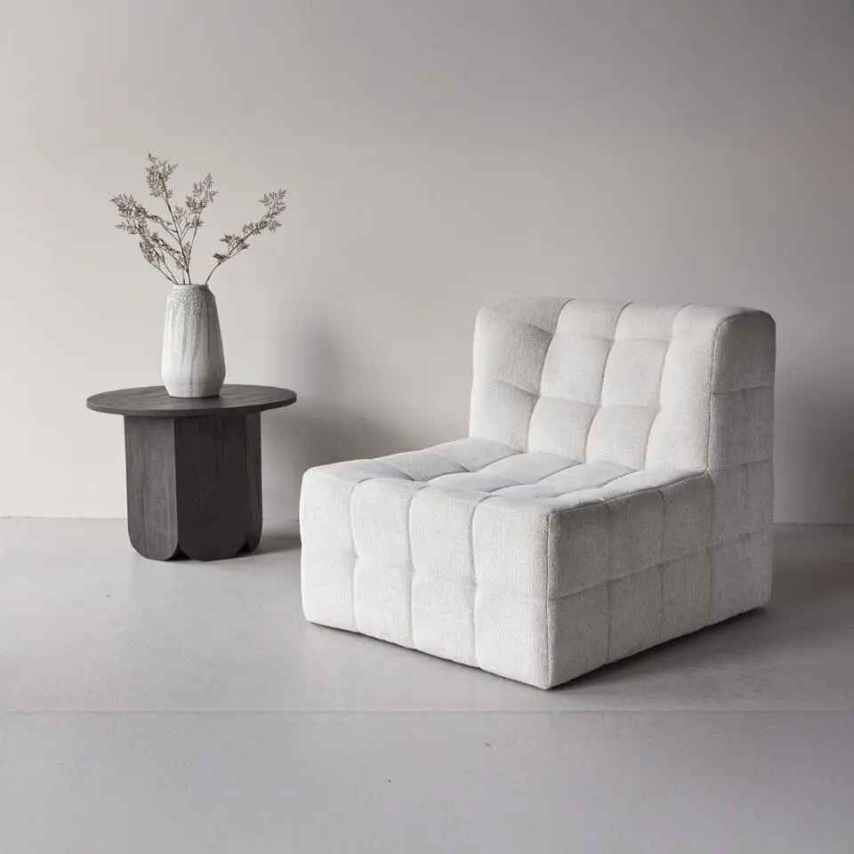 Fauteuil Beige Stof - 80x87x73cm - Malou