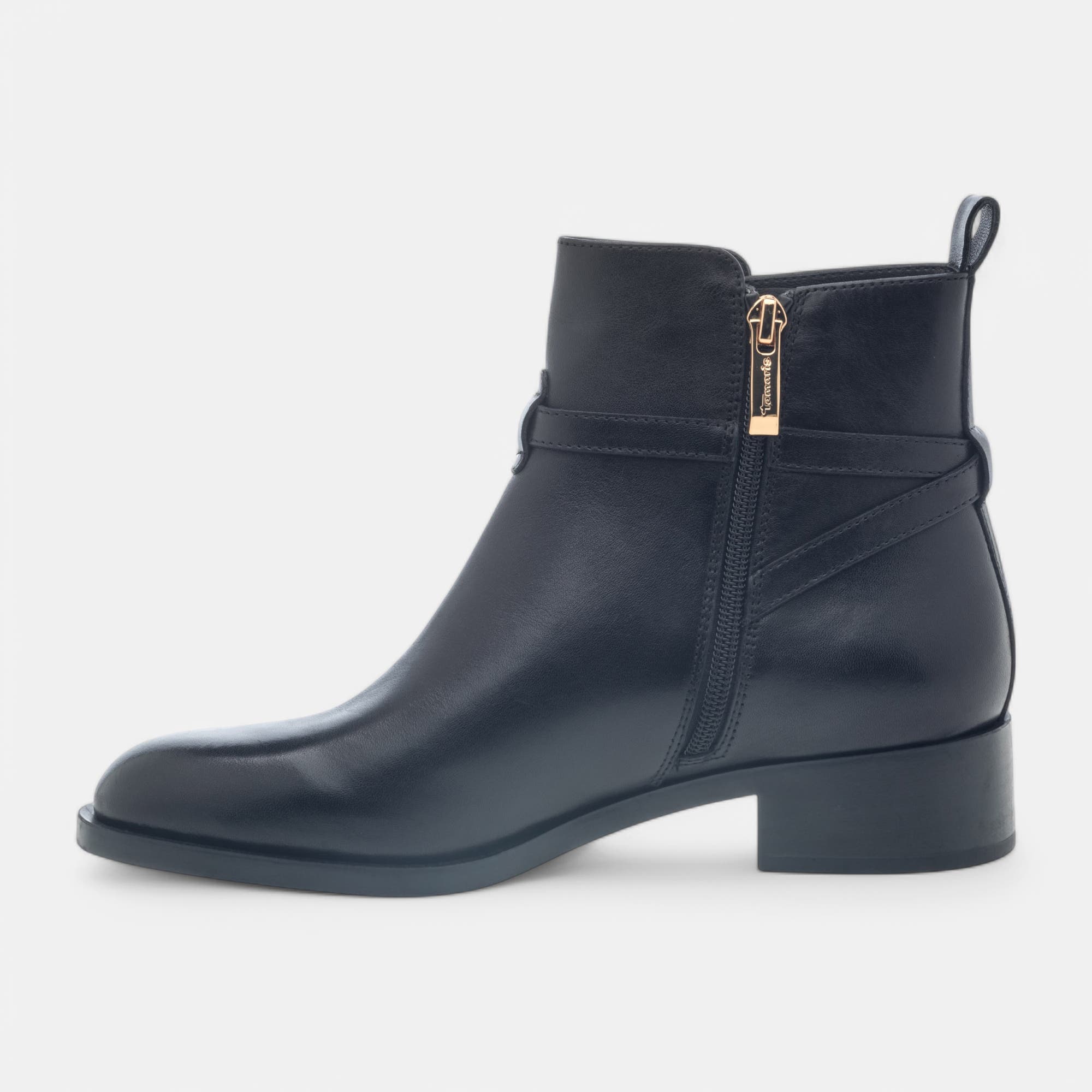 Bottines Femme en cuir noir