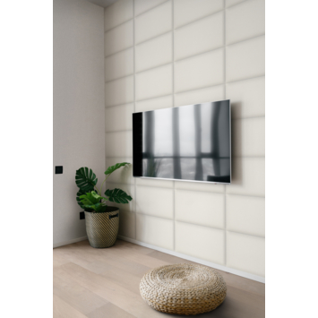 Wandkussen bouclé crème 60x30 cm