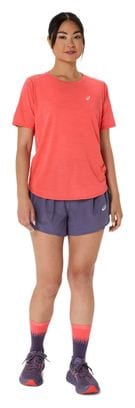 Maillot manches courtes Asics Road Corail Femme