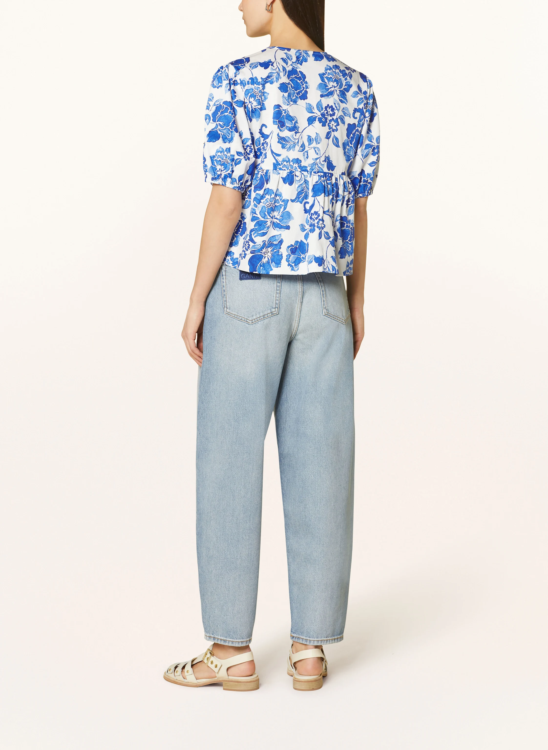 MRS & HUGS Cropped-Bluse