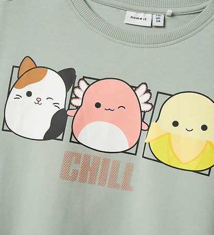 Name It Sweatshirt - NkfMomira - Squishmallows - Aqua Grau