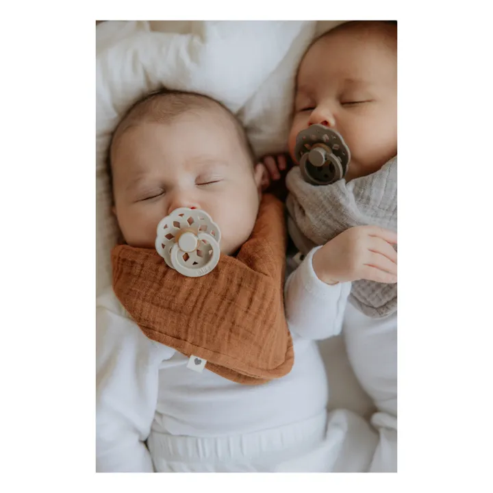 Bibs Tétines en caoutchouc naturel Bohème - Set de 2 | Blush