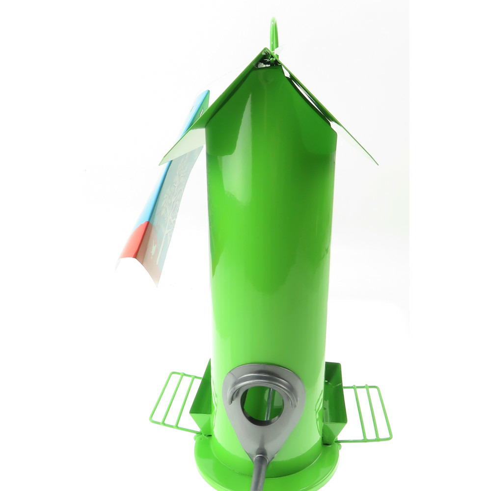 Colonne à graines flora vert 24 cm, pour oiseaux