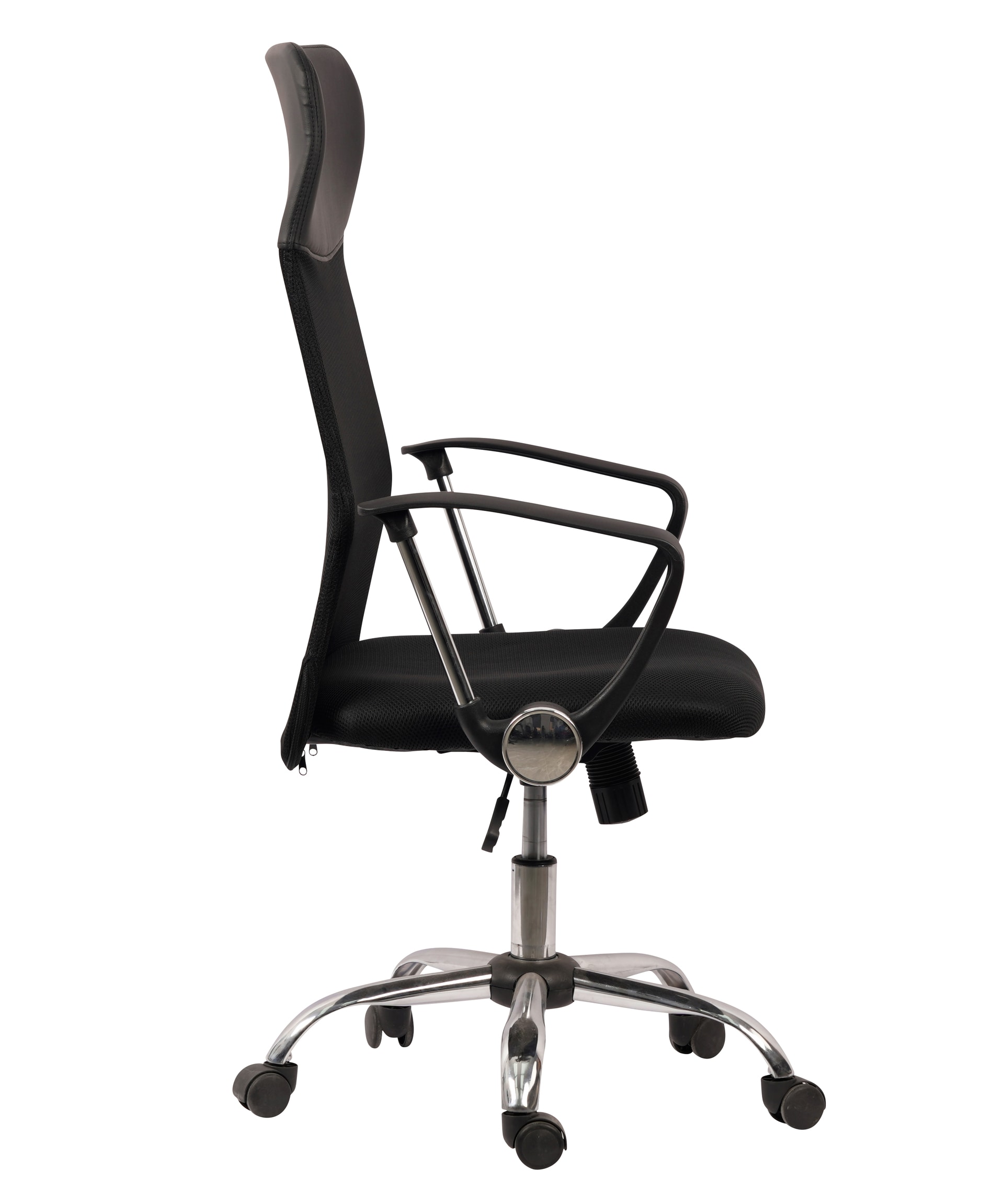 Chefsessel 62 x 118 x 64 cm schwarz/ chromfarbig
