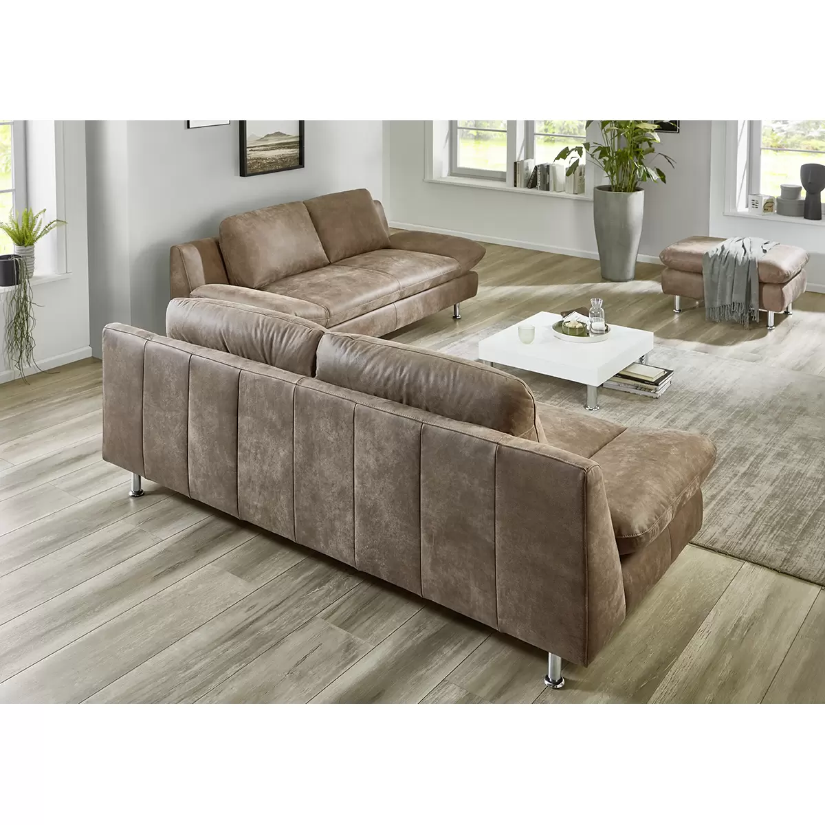 3er Sofa Modell 322 Braun
