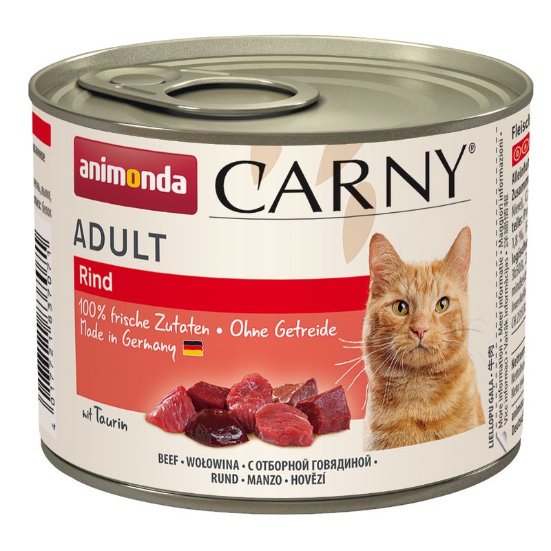 Lot 4 saveurs animonda Carny Adult 12 x 200 g à prix discount sur bitiba.fr