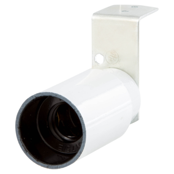 Handson lampfitting E14 haakse beugel wit