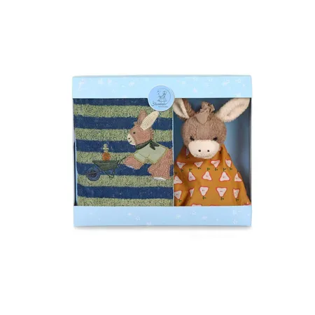 Sterntaler Baby Geschenk-Set Esel Emmilius Basilikumgrün
