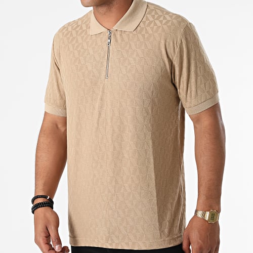 Polo Manches Courtes PL-04 Beige Foncé