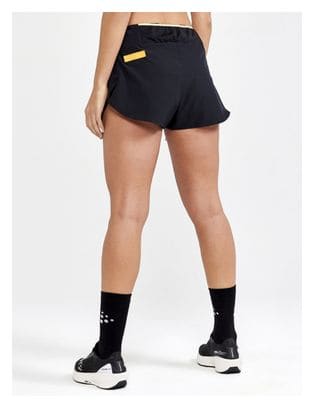 Short Splité Femme Craft Pro Hypervent Noir Rose