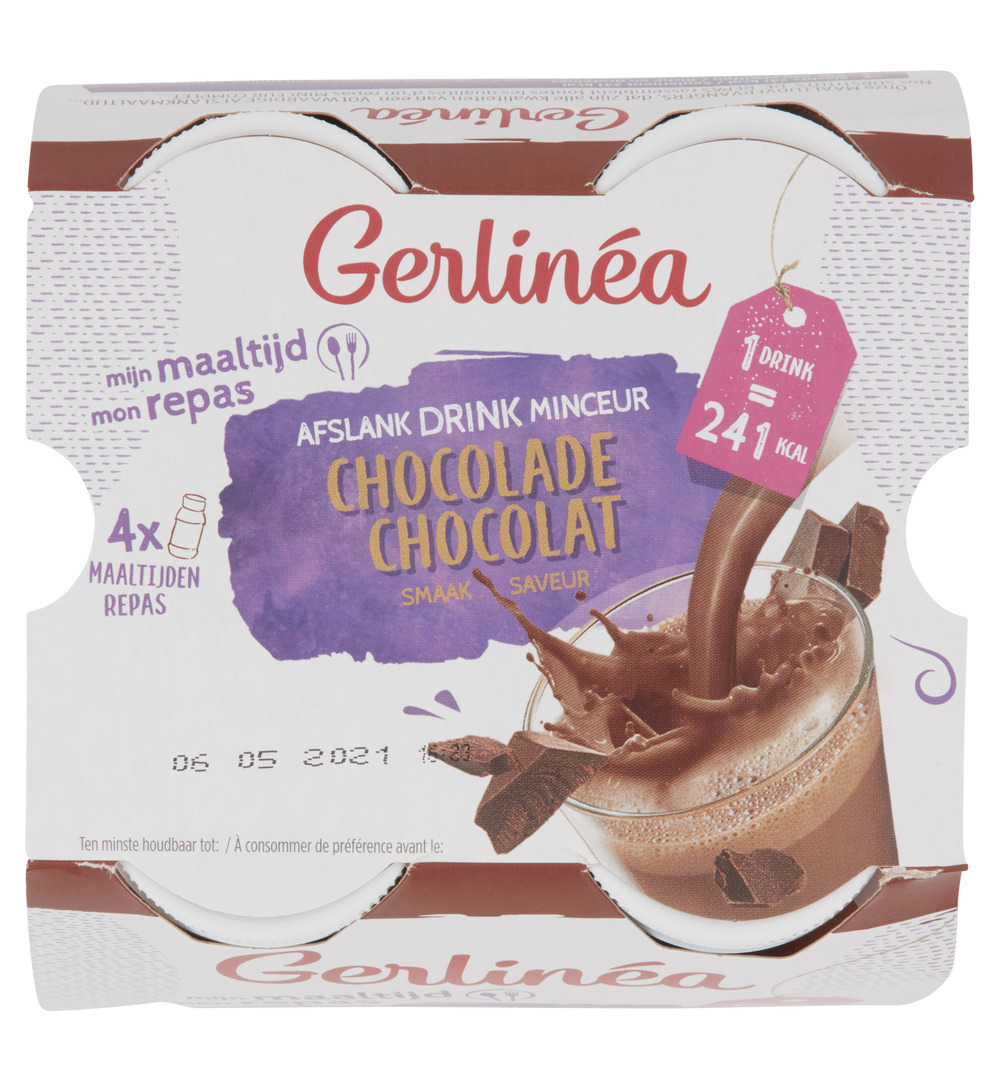 Gerlinéa Afslank Drinkmaaltijd Chocolade smaak 4-pack (4 x 236 ml)