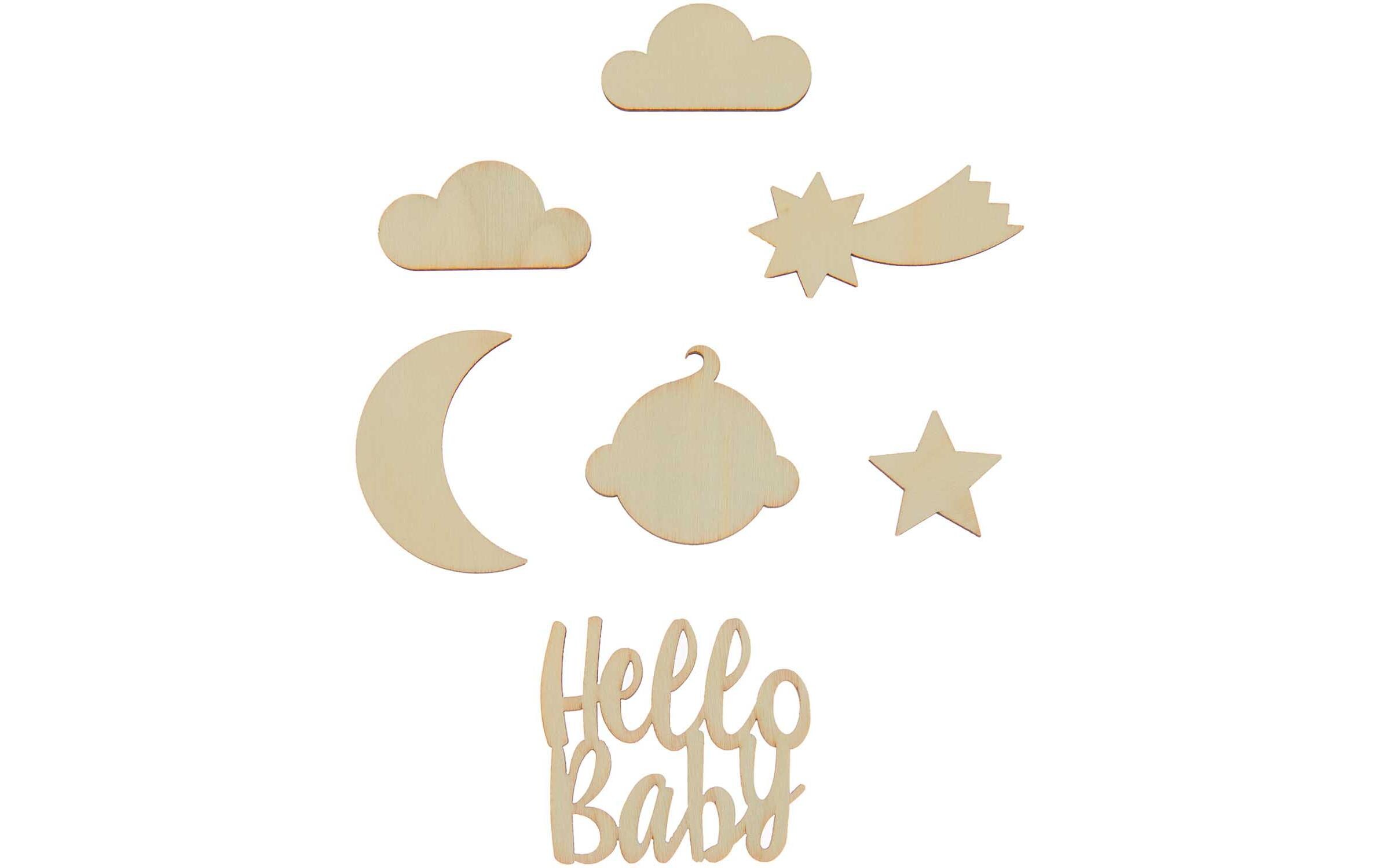 Streudeko Hello Baby 7 StückKreativ mit Rico Design