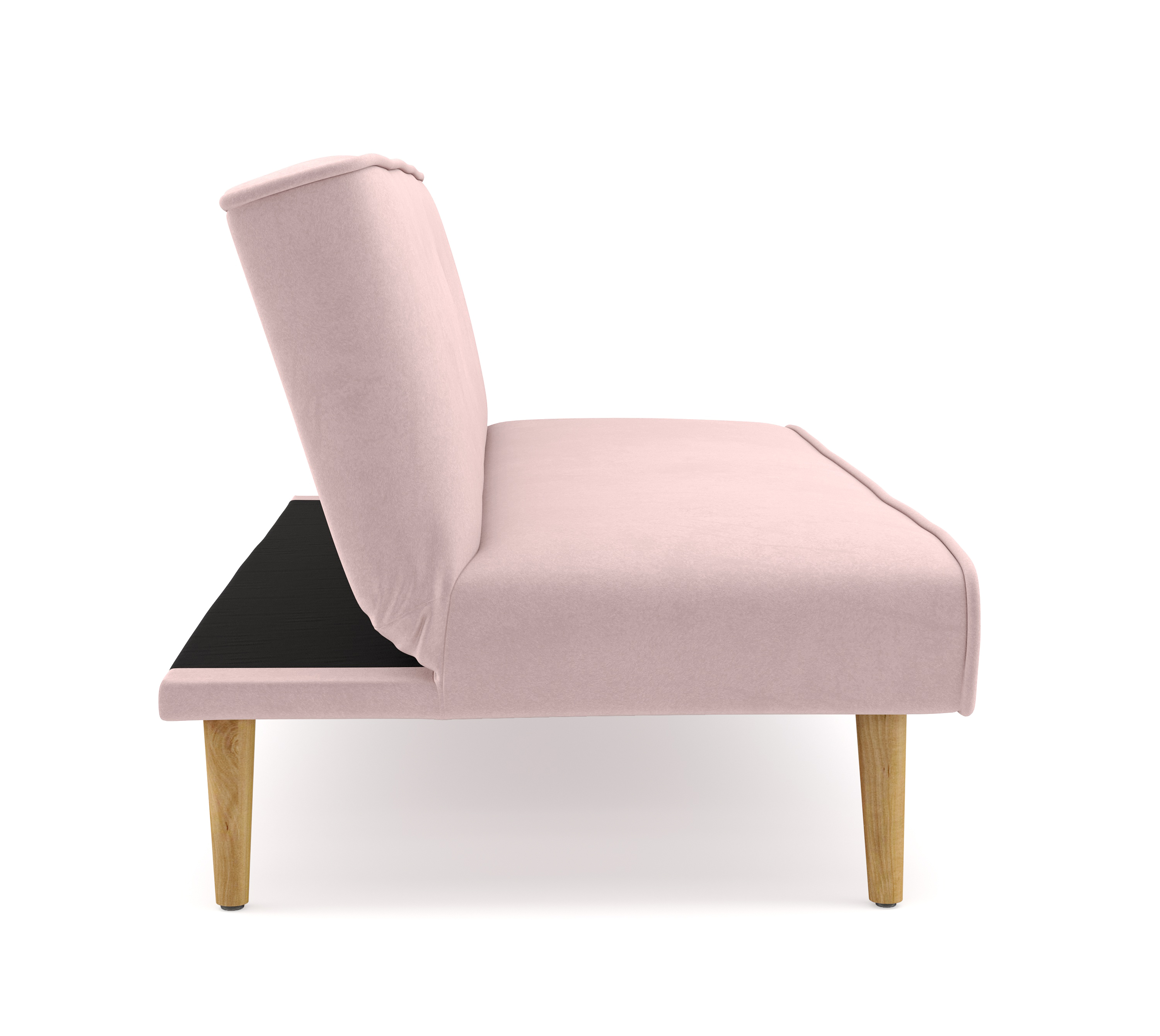 Schlafsofa Samt LEA rosa
